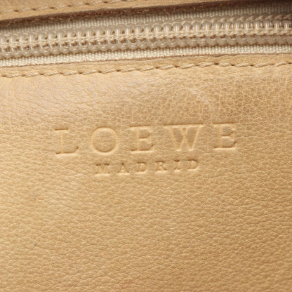 Loewe Shoulder Bag Anagram Beige Suede Leather — view 4