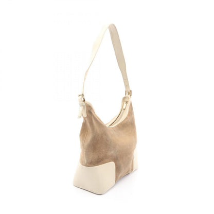 Loewe Shoulder Bag Anagram Beige Suede Leather — view 2