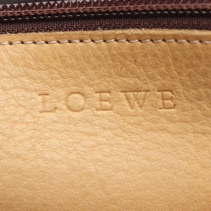 Loewe Shoulder Bag Anagram Beige Suede Leather — view 4