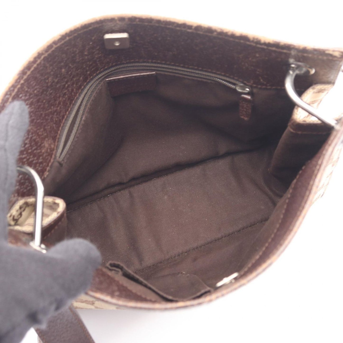 Gucci Shoulder Bag GG Canvas Beige — view 3