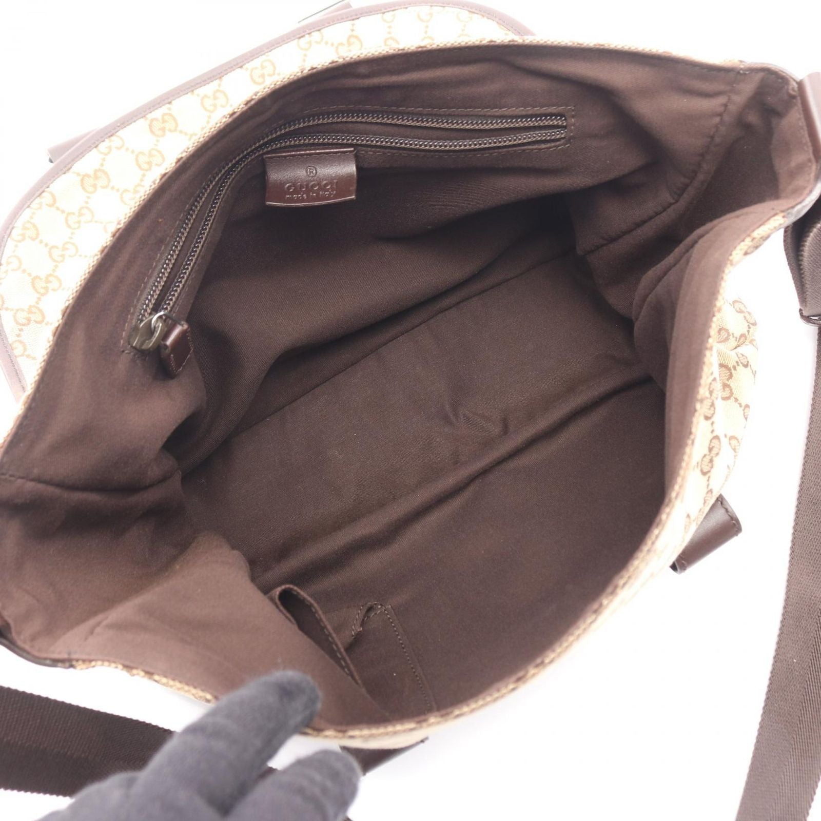 Gucci Shoulder Bag GG Canvas Beige — view 3