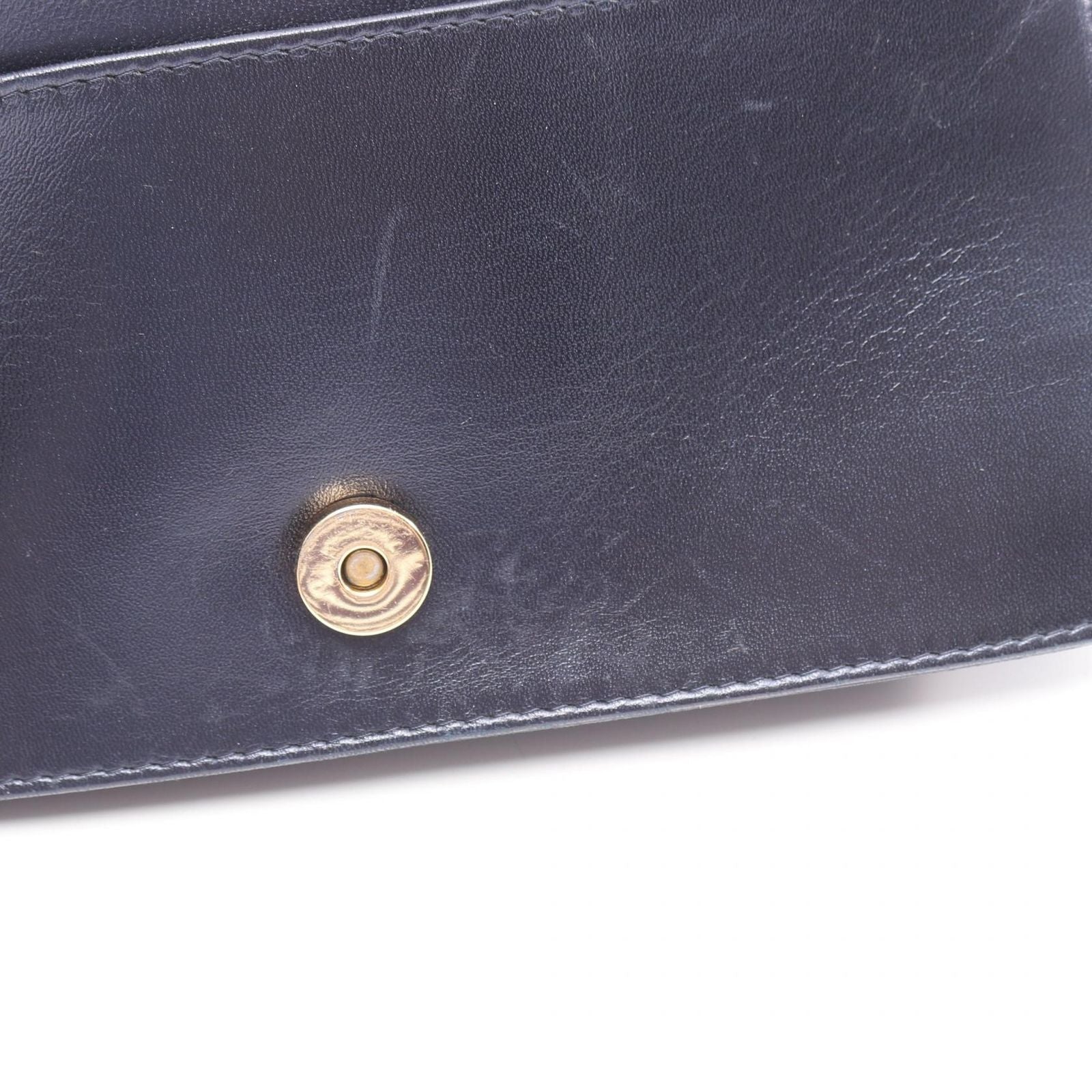 Bottega Veneta Shoulder Bag Intrecciato Navy Leather — view 6