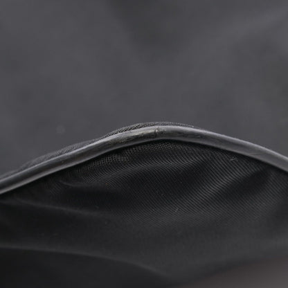 Prada Shoulder Bag Black Nylon Leather Triangle Logo — view 8