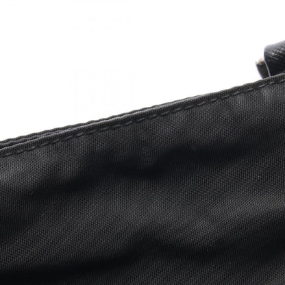 Prada Shoulder Bag Black Nylon Leather Triangle Logo — view 6