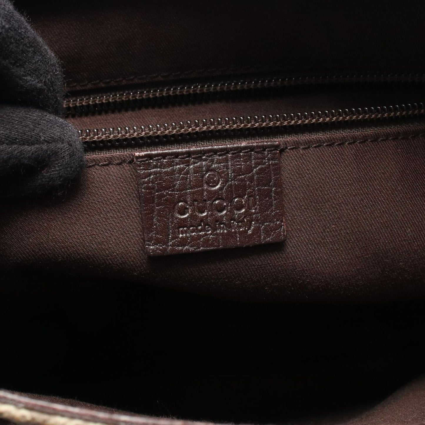 Gucci Tote GG Supreme Beige Brown Canvas Leather — view 4