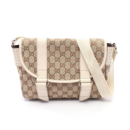 Gucci Shoulder Bag GG Canvas Beige Ivory