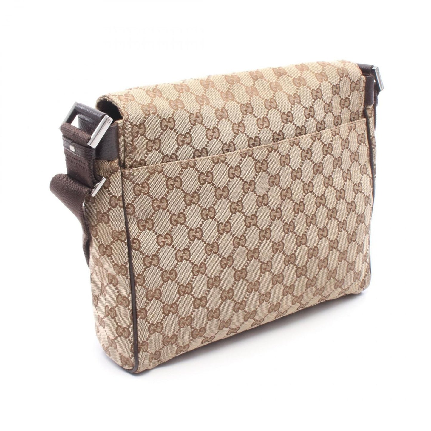 Gucci Shoulder Bag GG Canvas Beige Brown Messenger — view 2