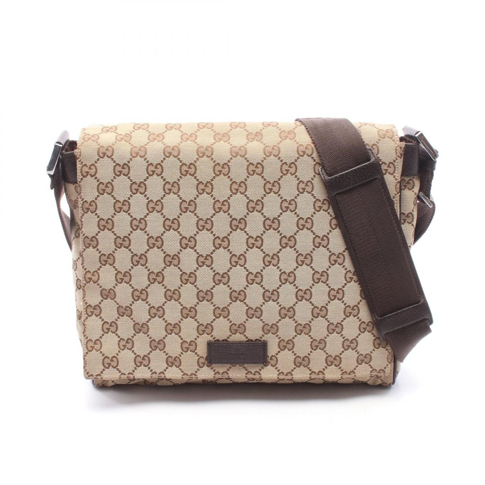 Gucci Shoulder Bag GG Canvas Beige Brown Messenger