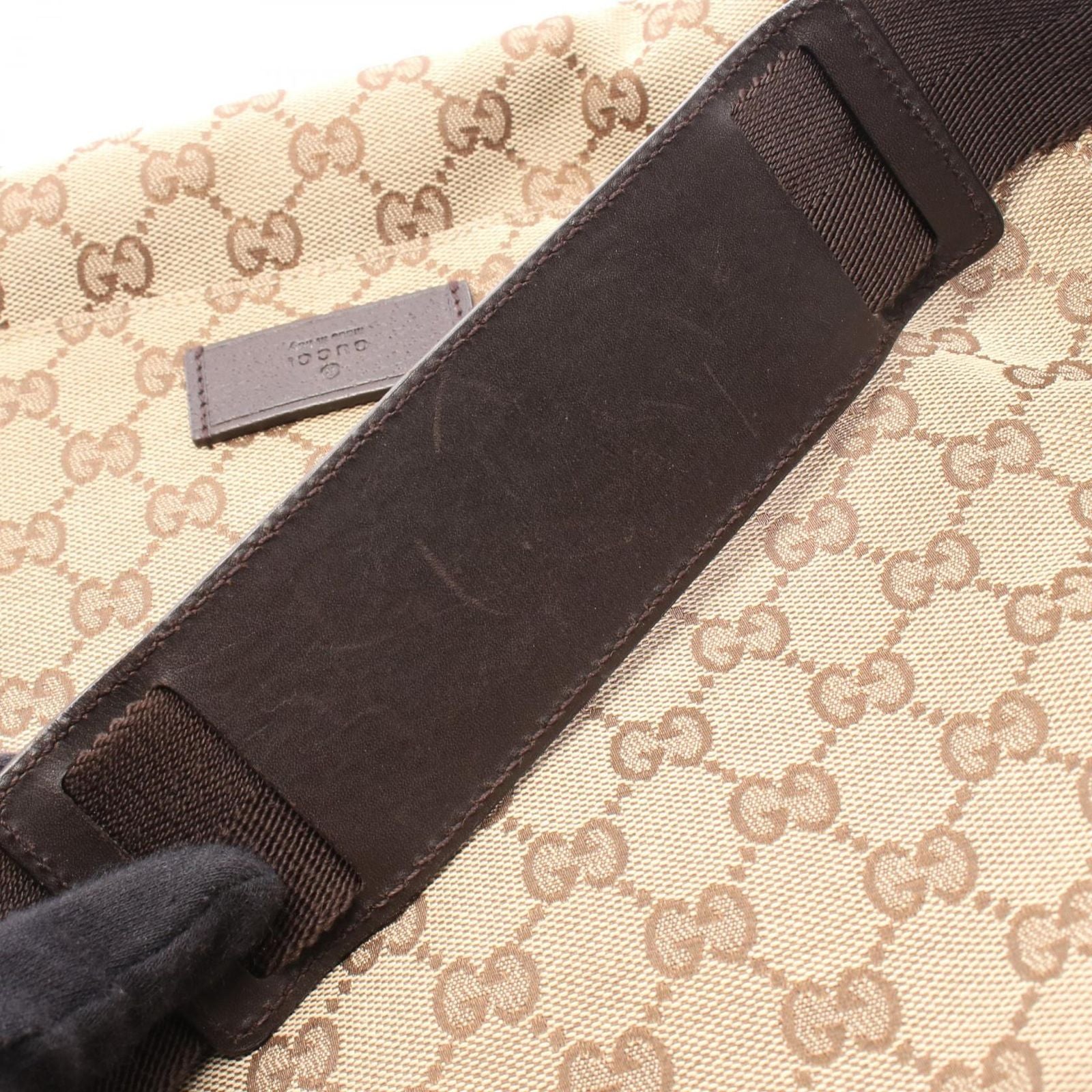 Gucci Shoulder Bag GG Canvas Beige Brown Messenger — view 7