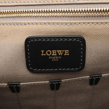 Loewe Shoulder Bag Anagram Gray Black Canvas Leather — view 4