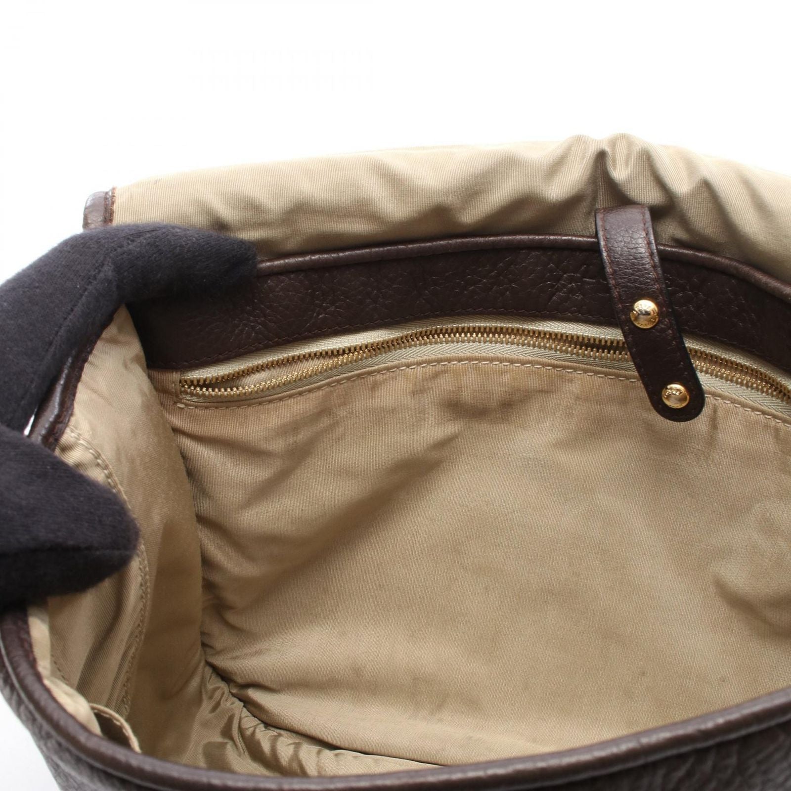 Loewe Shoulder Bag Heritage 376.79.752 Dark Brown Leather Messenger — view 5