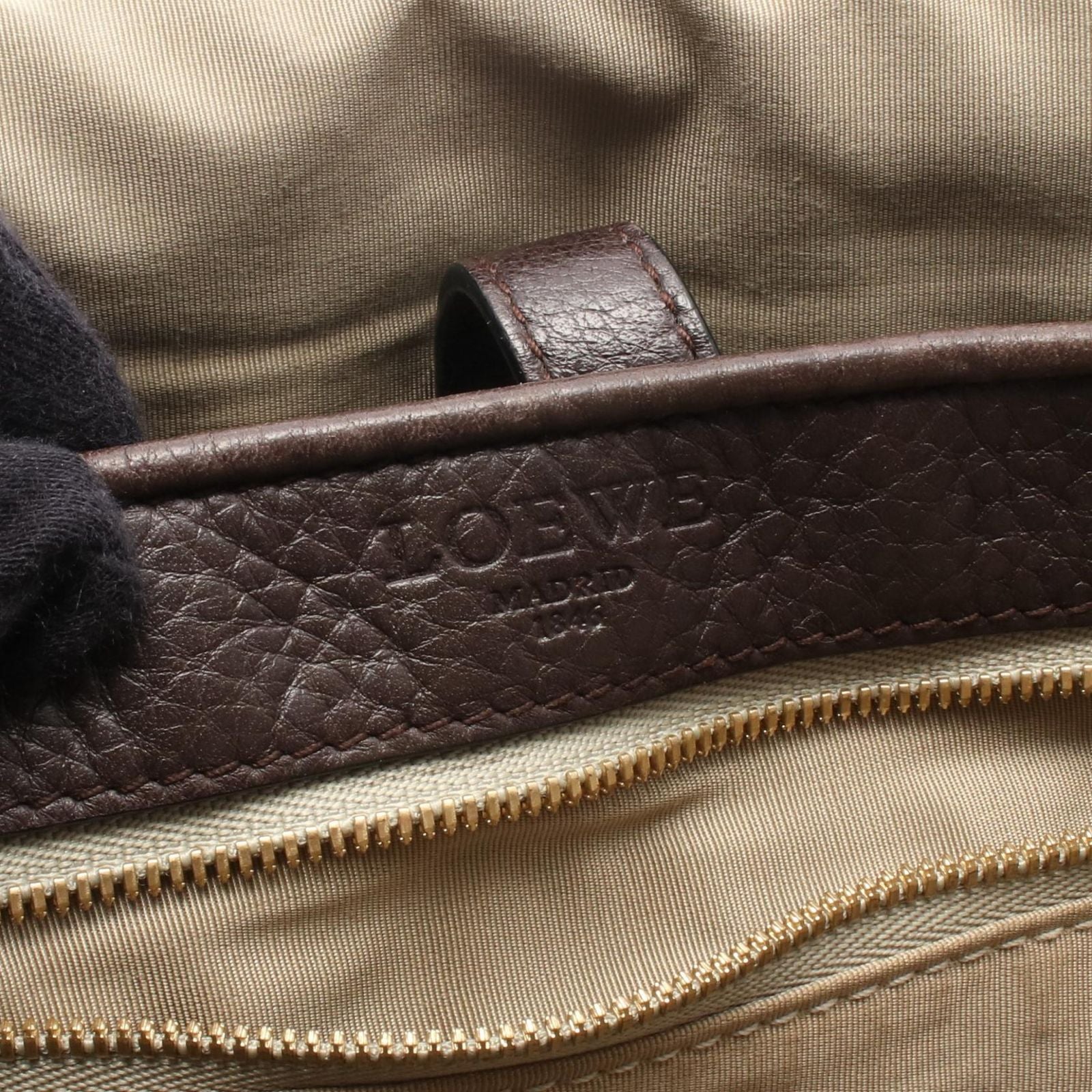 Loewe Shoulder Bag Heritage 376.79.752 Dark Brown Leather Messenger — view 4