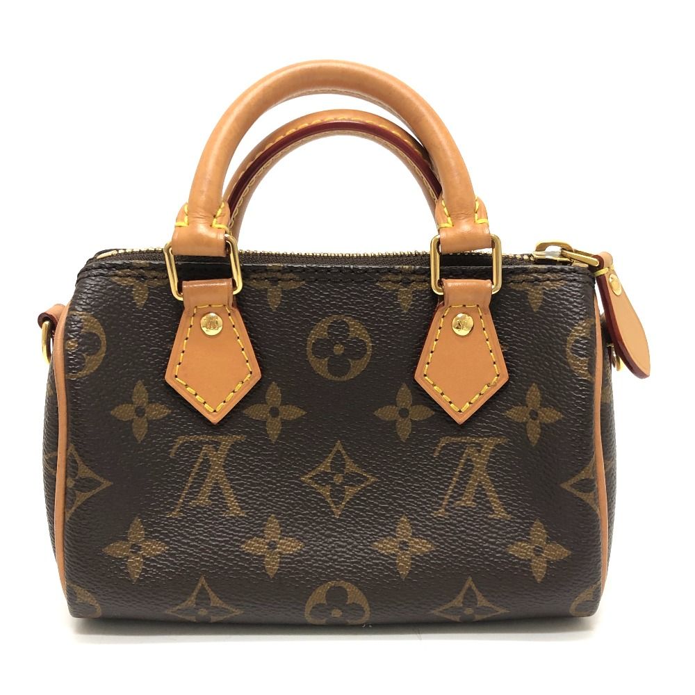 Louis Vuitton Handbag Nano Speedy Monogram Canvas Brown — view 2