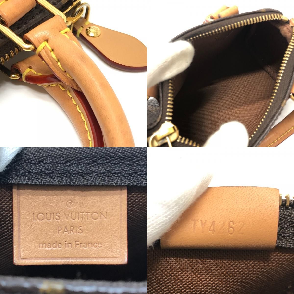 Louis Vuitton Handbag Nano Speedy Monogram Canvas Brown — view 8