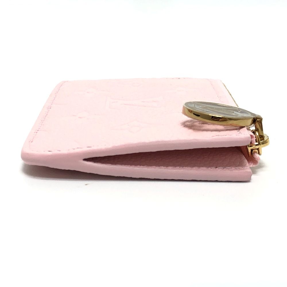 Louis Vuitton Card Case Holder Romy Monogram Empreinte Leather Confetti Pink — view 3