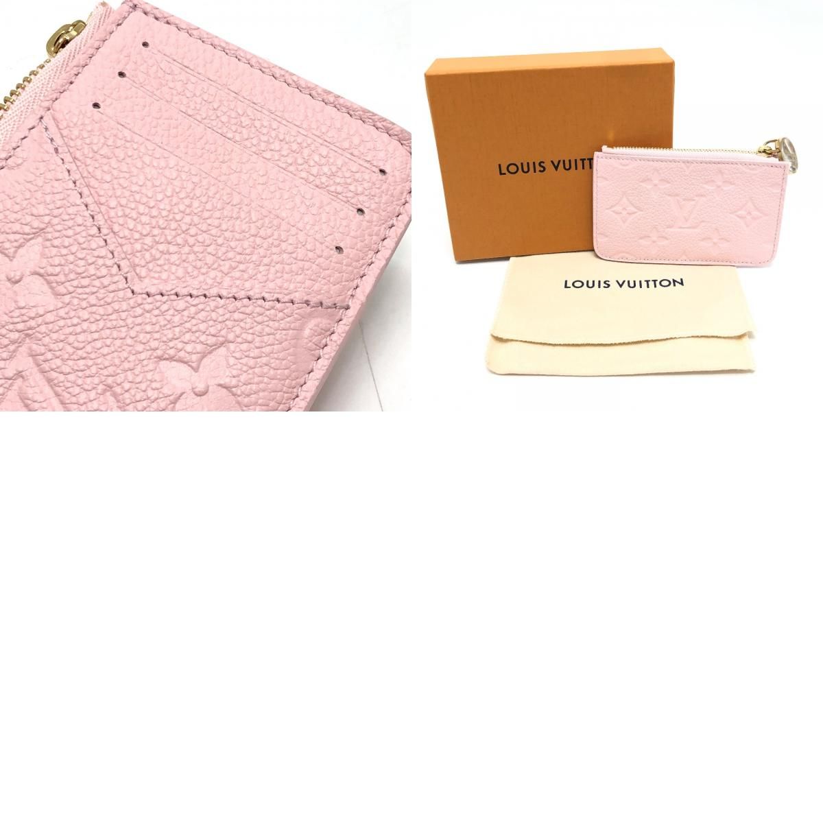 Louis Vuitton Card Case Holder Romy Monogram Empreinte Leather Confetti Pink — view 9