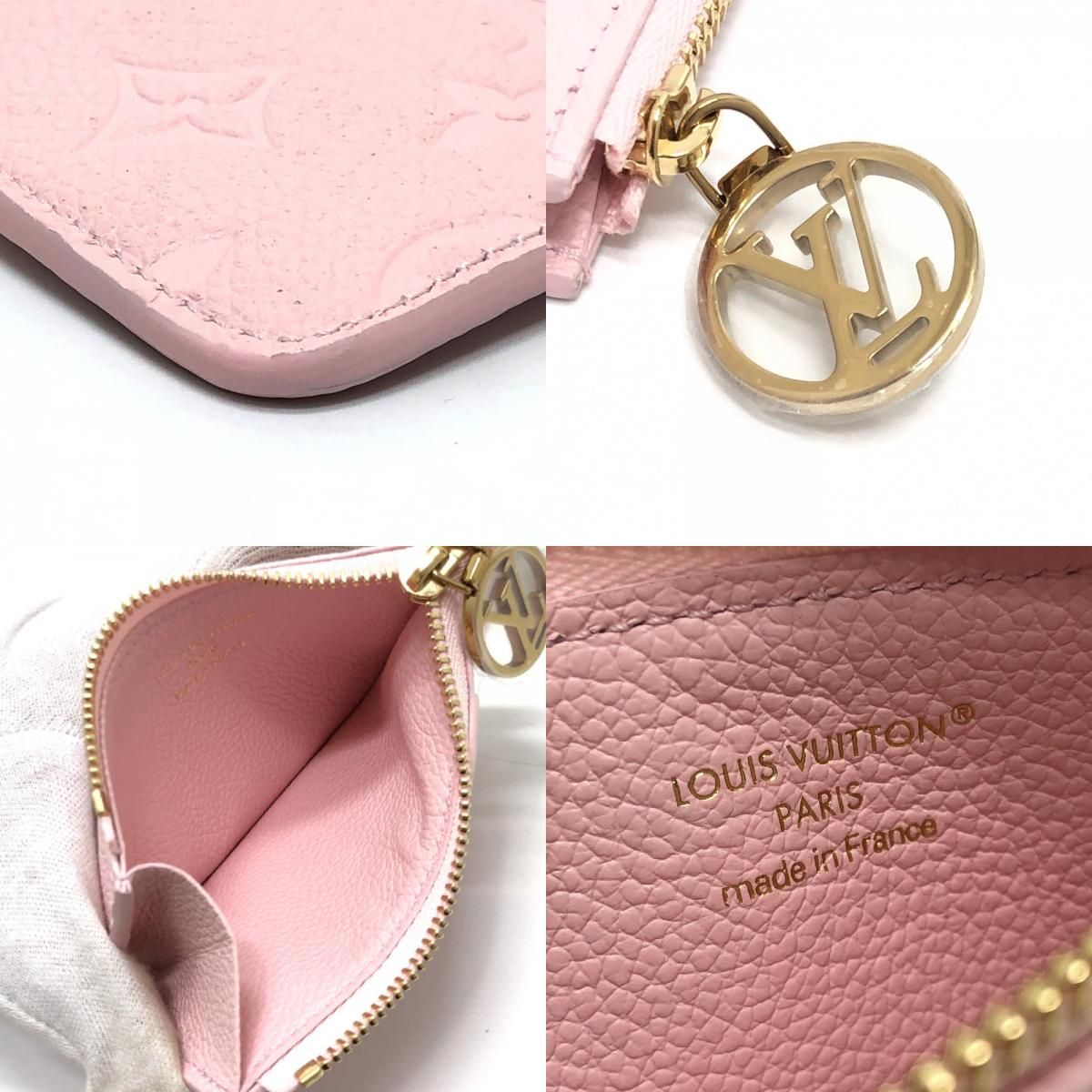 Louis Vuitton Card Case Holder Romy Monogram Empreinte Leather Confetti Pink — view 8