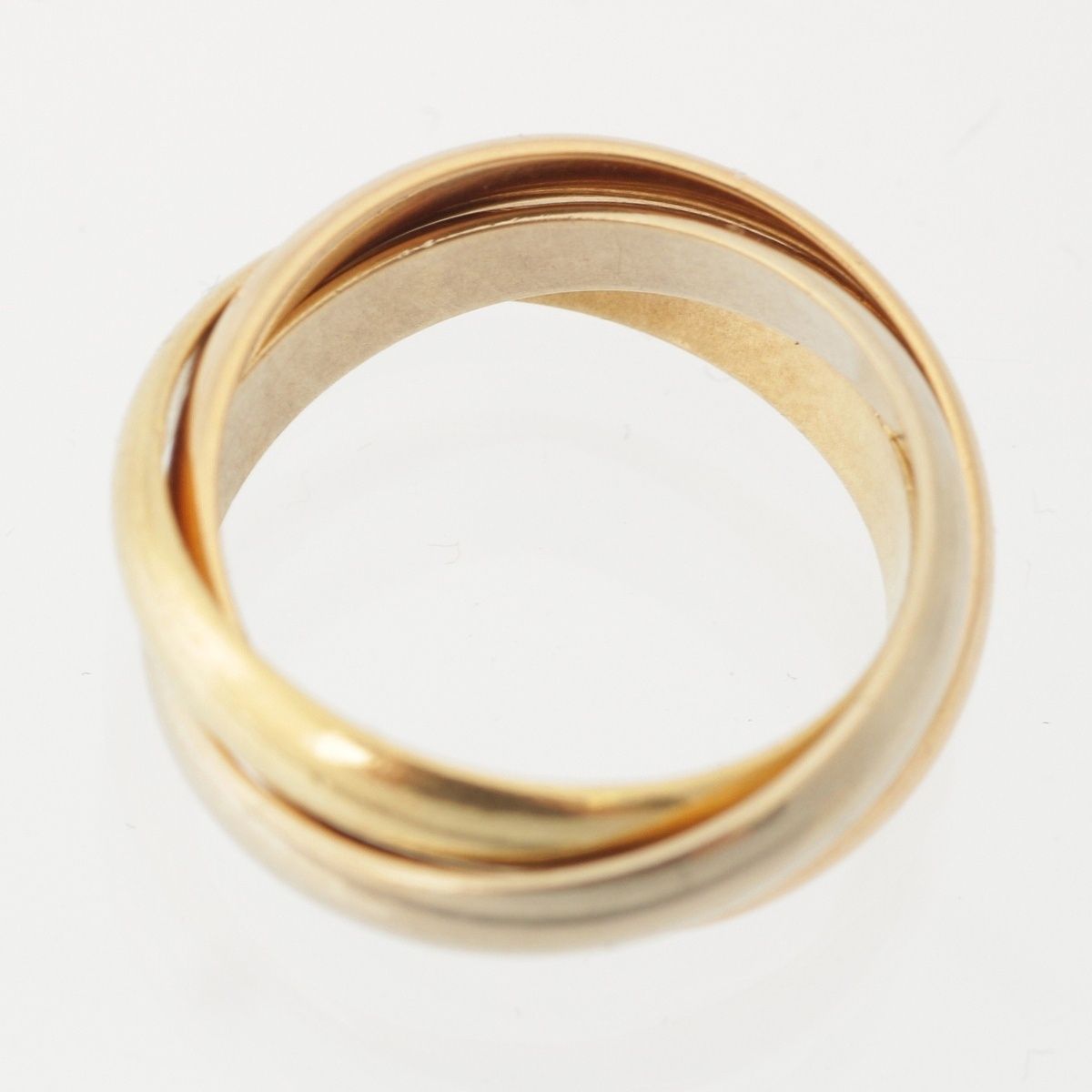 Cartier Trinity Ring 18k White Gold Pg Wg — view 5