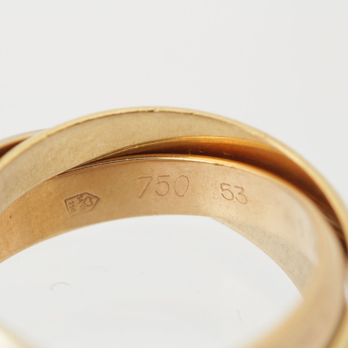 Cartier Trinity Ring 18k White Gold Pg Wg — view 6