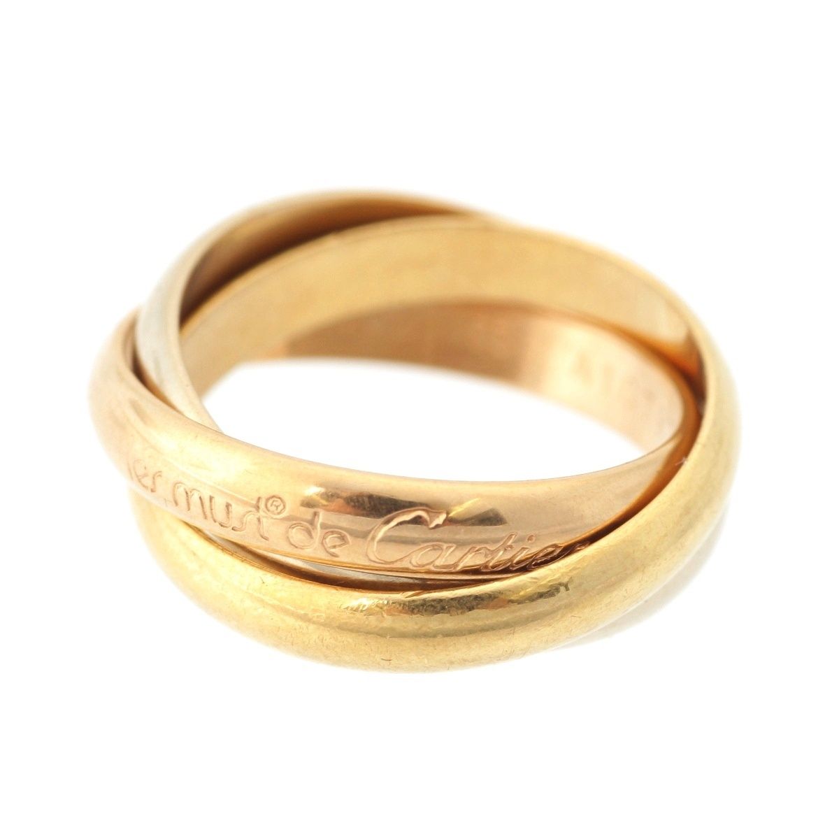 Cartier Trinity Ring 18k White Gold Pg Wg