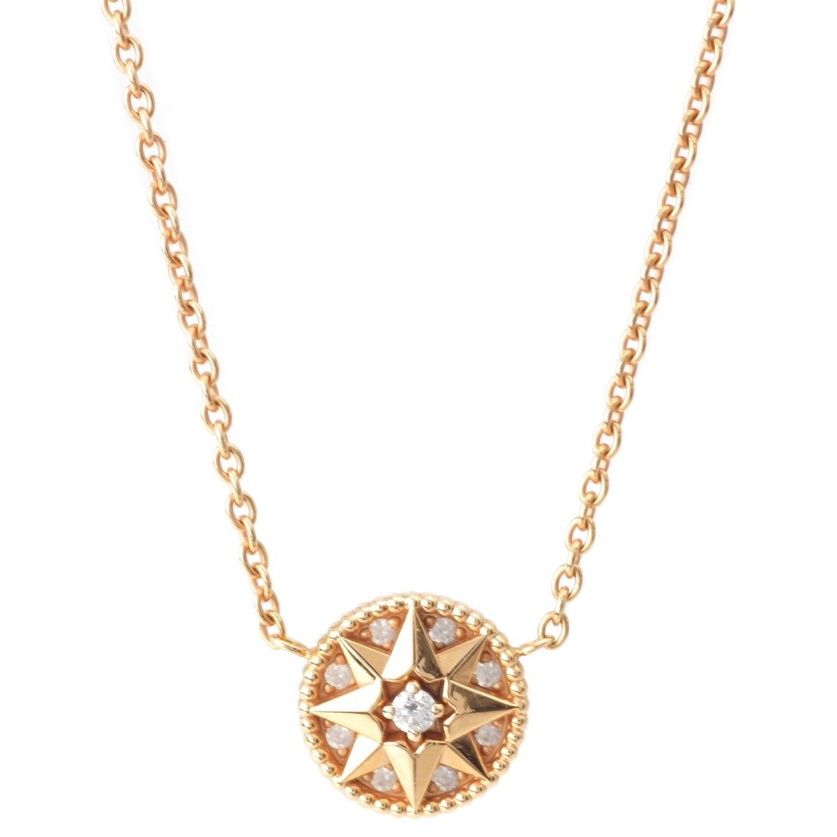 Dior Rose Des Vins Diamond Necklace Gold