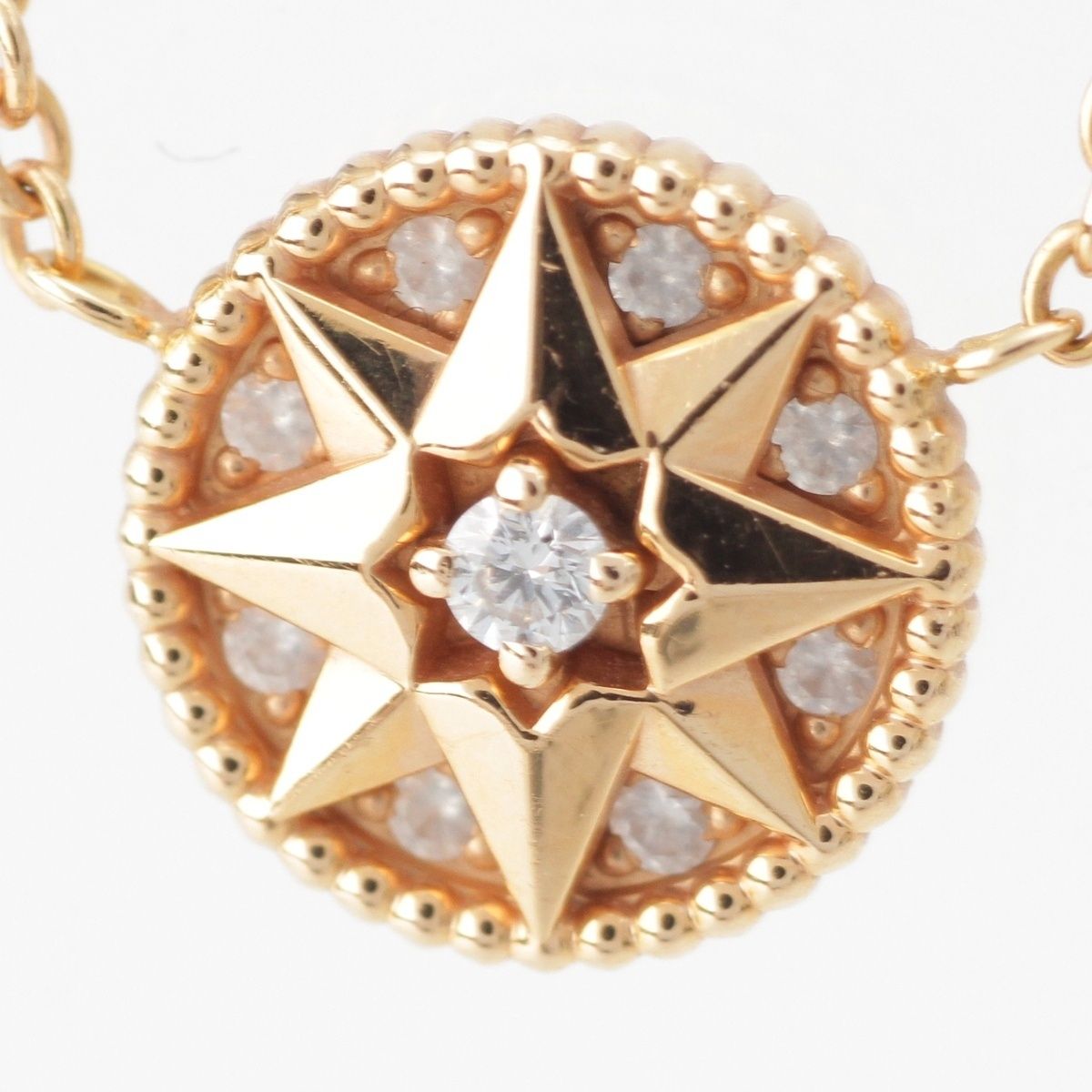 Dior Rose Des Vins Diamond Necklace Gold — view 4