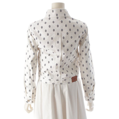 Hermes Cotton Chaine D'ancre Denim Jacket White 34 — view 4