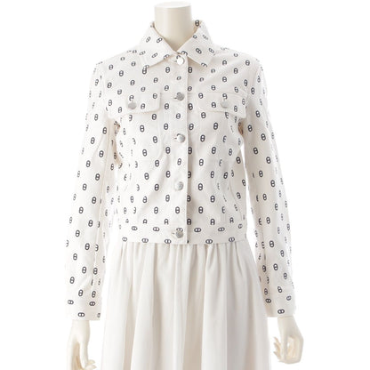 Hermes Cotton Chaine D'ancre Denim Jacket White 34