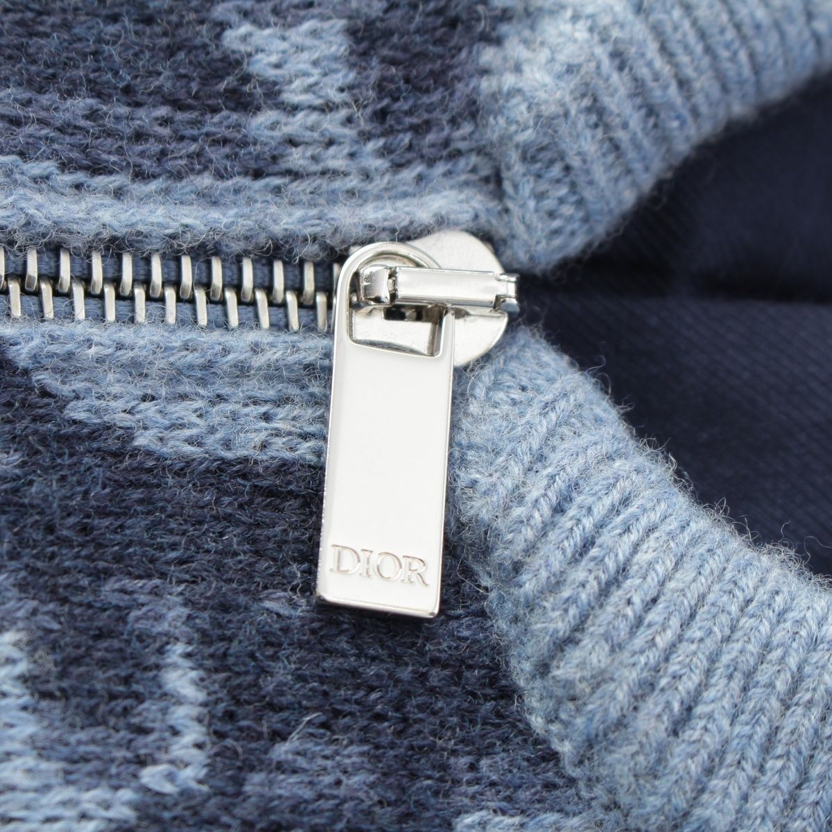 Dior Wool Blue Bomber Jacket — view 8