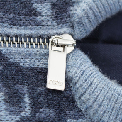 Dior Wool Blue Bomber Jacket — view 8