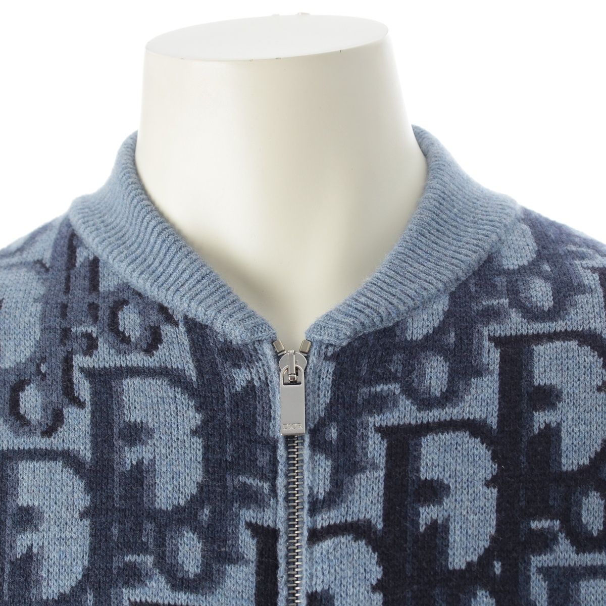Dior Wool Blue Bomber Jacket — view 5