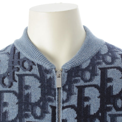 Dior Wool Blue Bomber Jacket — view 5