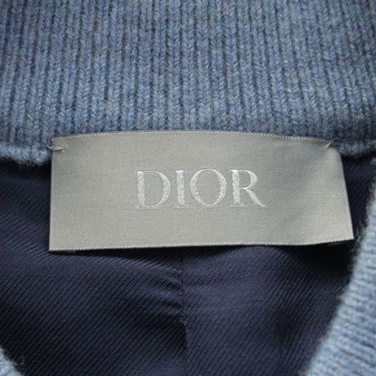 Dior Wool Blue Bomber Jacket — view 9