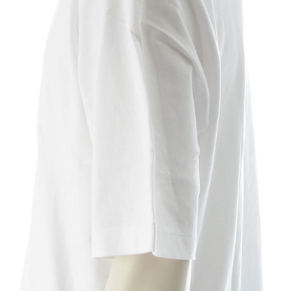 Prada Triangle Logo Oversize Short Sleeve T-Shirt Top White — view 7