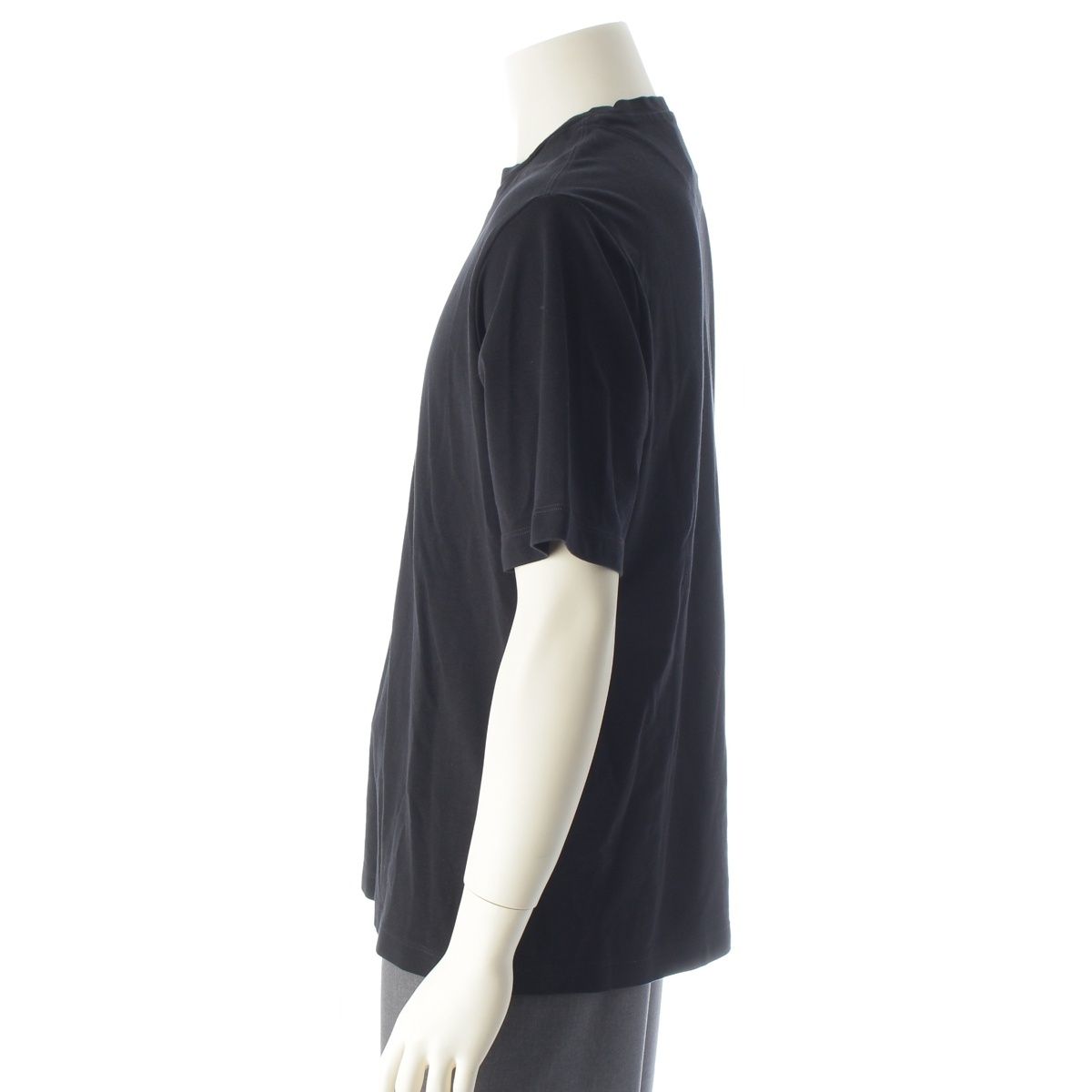 Prada Triangle Logo Oversize Short Sleeve T-Shirt Top Black — view 3