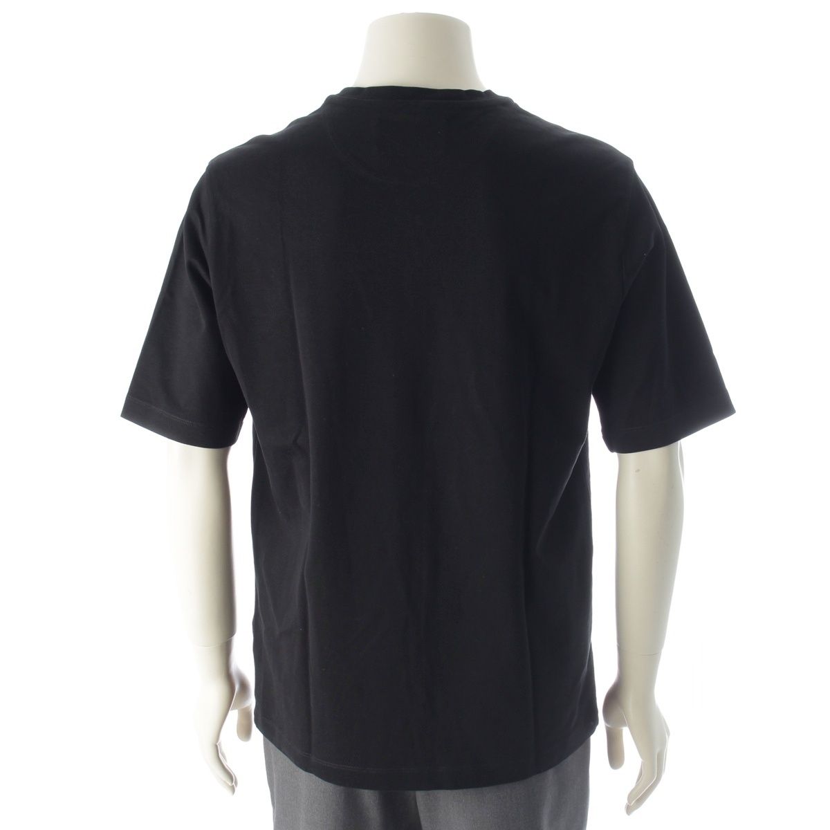 Prada Triangle Logo Oversize Short Sleeve T-Shirt Top Black — view 4
