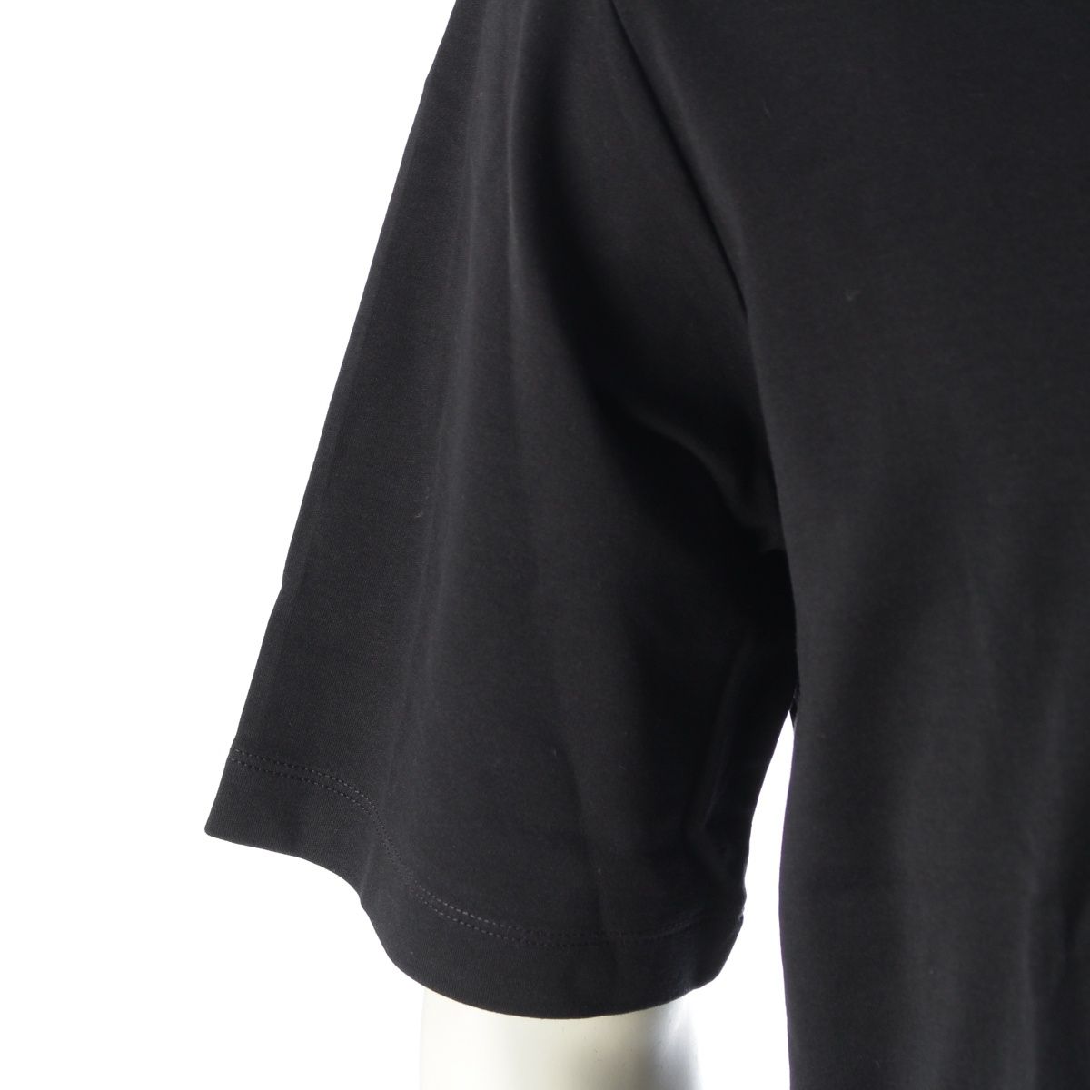 Prada Triangle Logo Oversize Short Sleeve T-Shirt Top Black — view 6