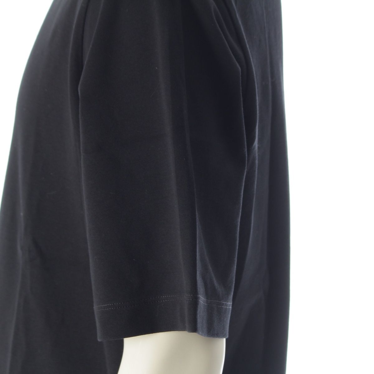 Prada Triangle Logo Oversize Short Sleeve T-Shirt Top Black — view 7