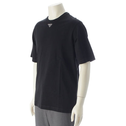 Prada Triangle Logo Oversize Short Sleeve T-Shirt Top Black — view 2