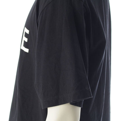 Celine Cotton Jersey Logo Screen Print Loose Short Sleeve T-Shirt Black — view 7