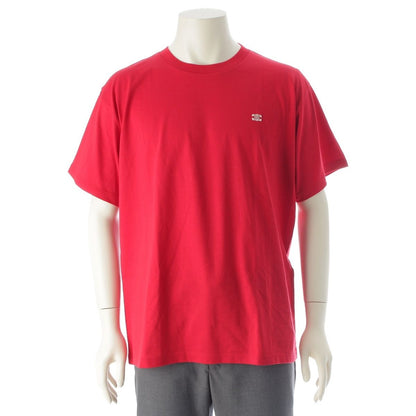 Celine Cotton Jersey Triomphe Loose Short Sleeve T-Shirt Top Red