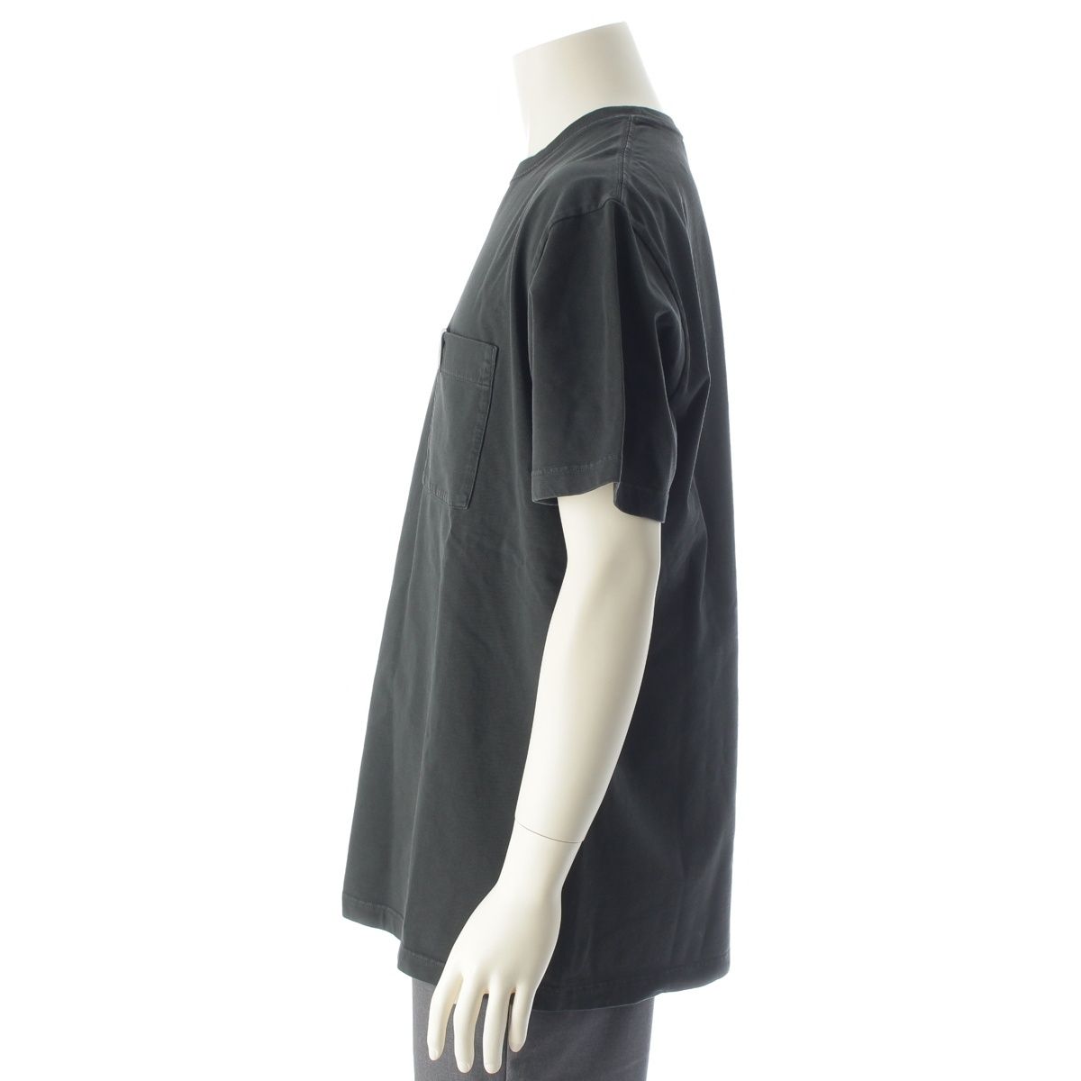Dior Cotton Logo Leather Patch Relaxed Fit Jersey Short Sleeve T-Shirt Black — view 3