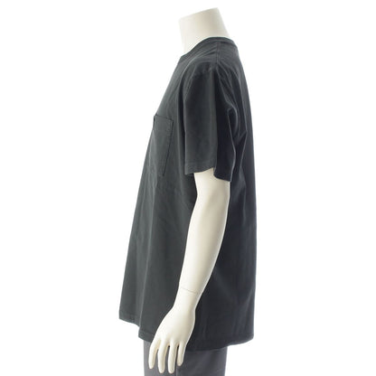 Dior Cotton Logo Leather Patch Relaxed Fit Jersey Short Sleeve T-Shirt Black — view 3