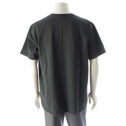 Dior Cotton Logo Leather Patch Relaxed Fit Jersey Short Sleeve T-Shirt Black — view 4