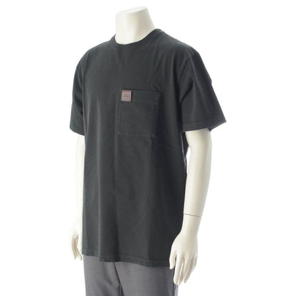 Dior Cotton Logo Leather Patch Relaxed Fit Jersey Short Sleeve T-Shirt Black — view 2
