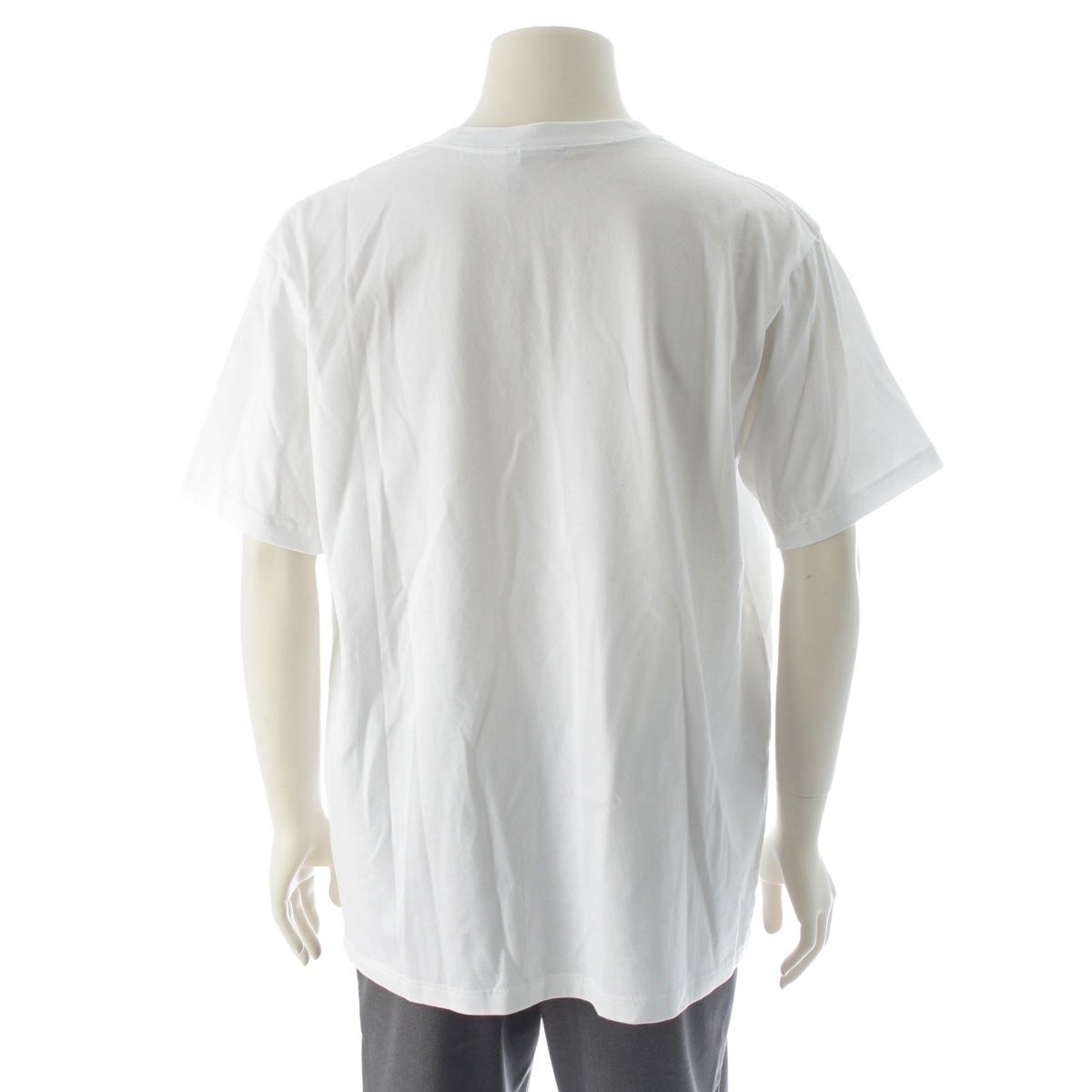 Dior Cotton Logo Embroidery Relaxed Fit Jersey Short Sleeve T-Shirt White XL — view 4
