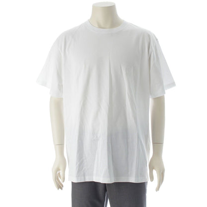 Dior Cotton Logo Embroidery Relaxed Fit Jersey Short Sleeve T-Shirt White XL