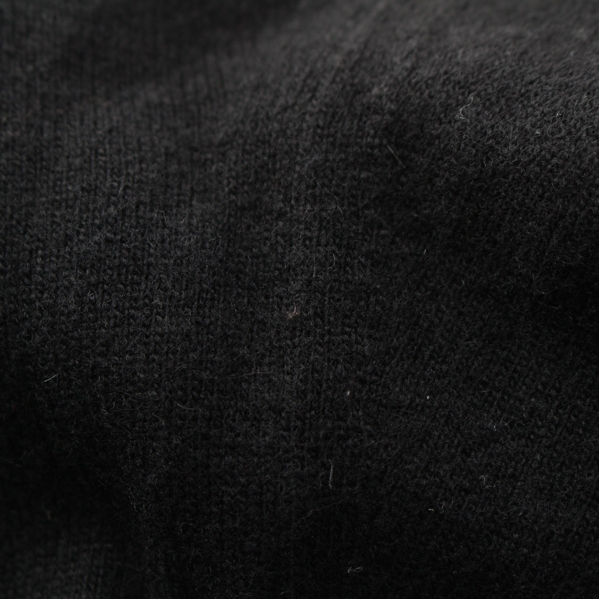 Dior Wool Cashmere CD Logo Embroidery Box Crew Neck Knit Sweater Top Black — view 9