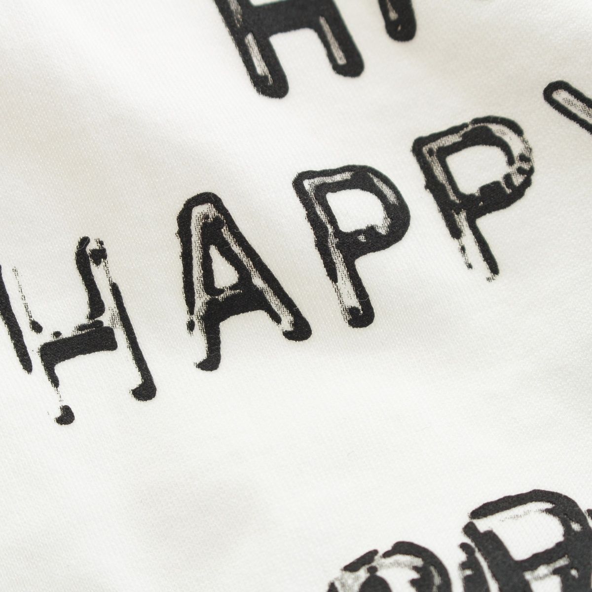 Celine Happy Print Crew Neck Short Sleeve T-Shirt Top White — view 8