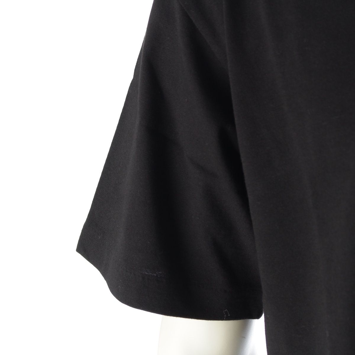 Dior Front Logo Patch Short Sleeve T-Shirt Top Black — view 6